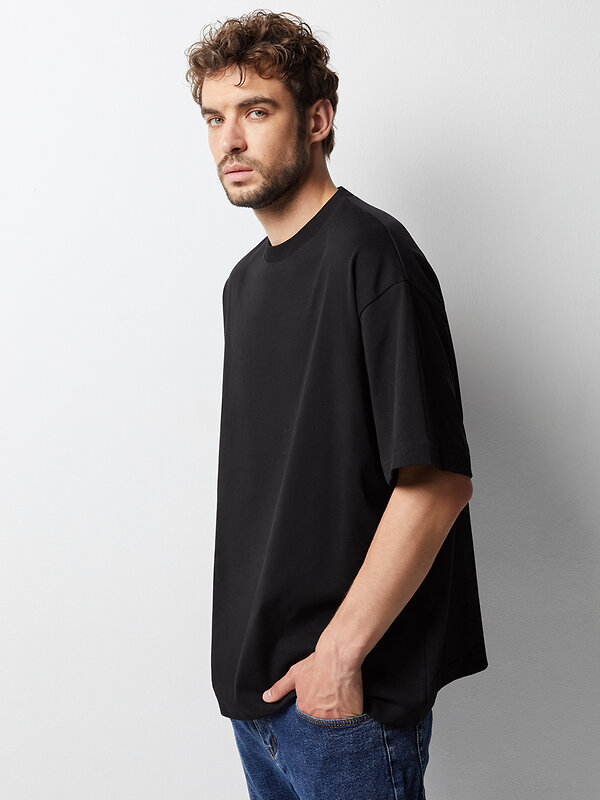 Omsa Футболка 546384 OmU 14501ST Футболка мужская OVERSIZE (кулирка), CO Nero (Черный)
