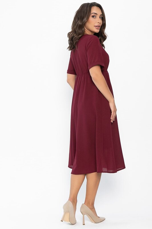 LT Collection Платье 546403 П13937-3М бордовый