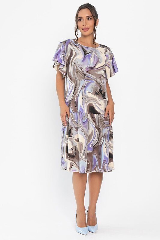 LT Collection Платье 546404 П13951-12М сиреневый