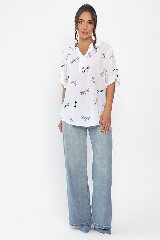 LT Collection Блуза 546405 Б13962-20М белый