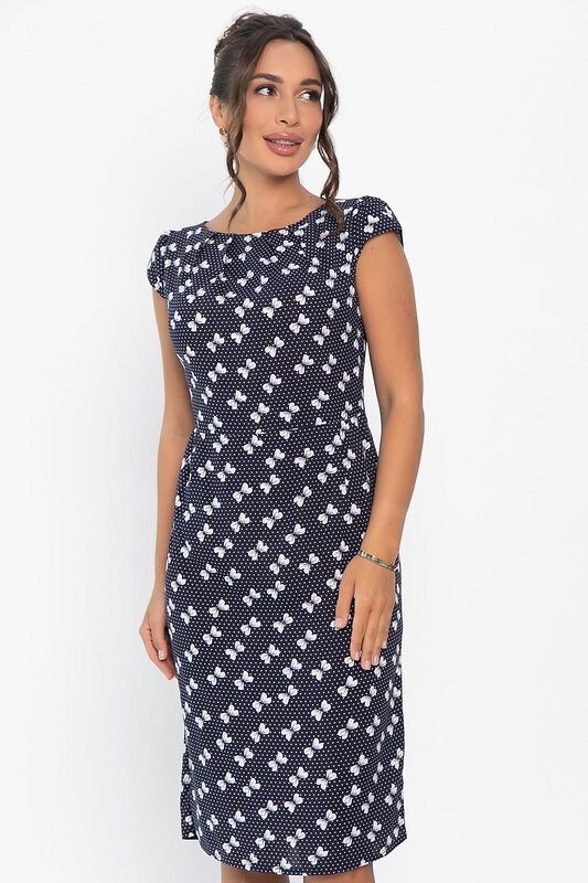 LT Collection Платье 546409 П13954-10М темно-синий