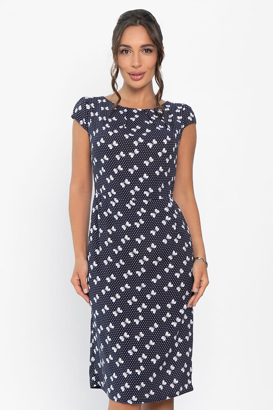 LT Collection Платье 546409 П13954-10М темно-синий