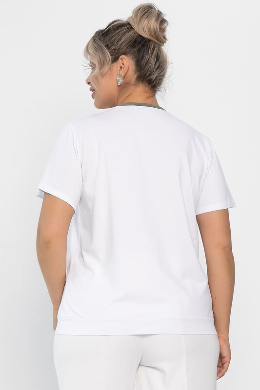 LT Collection Блуза 546419 Б13976-20М белый