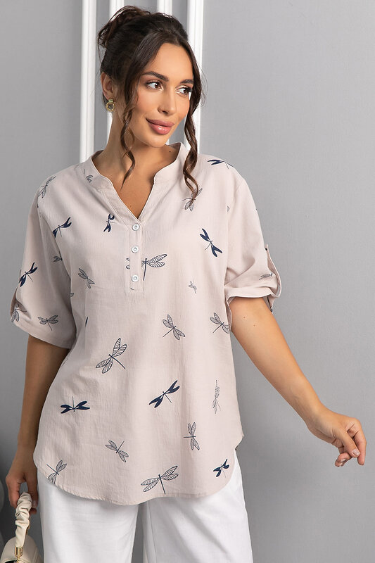 LT Collection Блуза 546425 Б13974-20М светло-бежевый