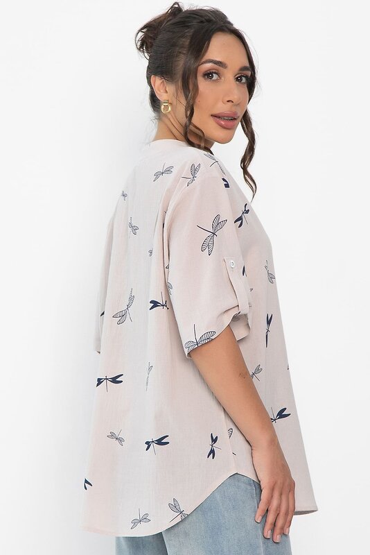 LT Collection Блуза 546425 Б13974-20М светло-бежевый