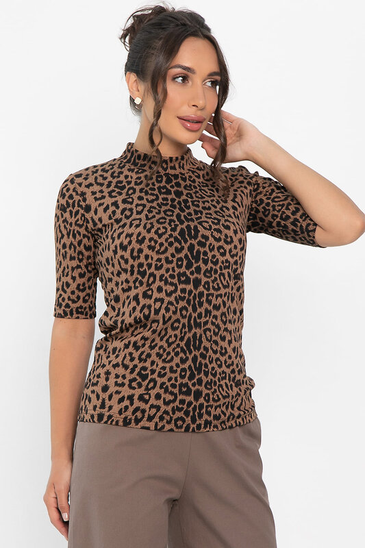 LT Collection Блуза 546430 Б13991-19М коричневый