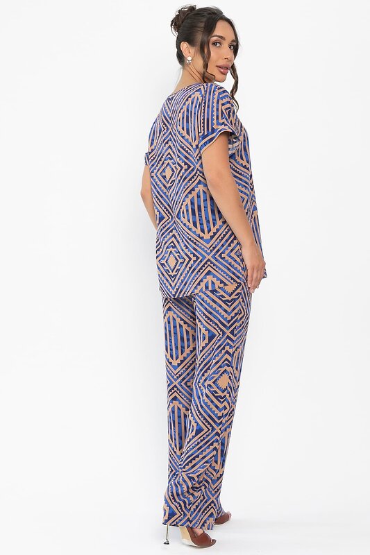LT Collection Костюм 546432 К13982-12М сине-бежевый