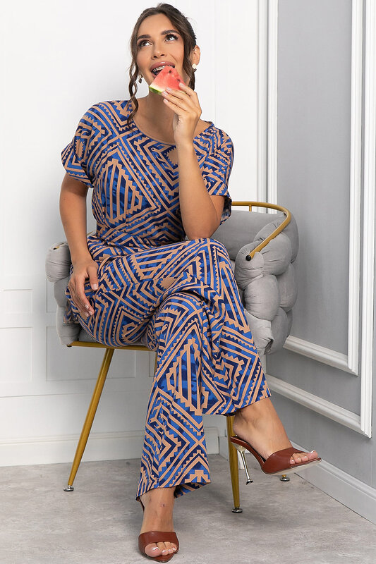 LT Collection Костюм 546432 К13982-12М сине-бежевый