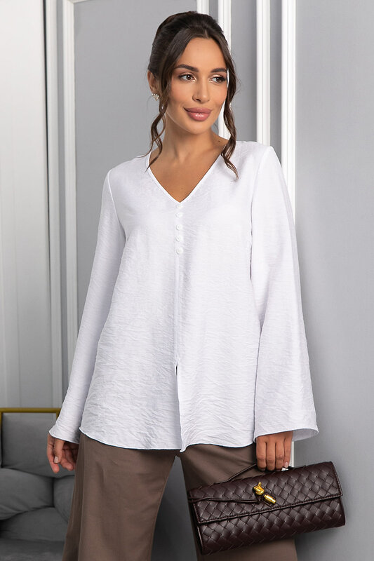 LT Collection Блуза 546436 Б13993-50М белый