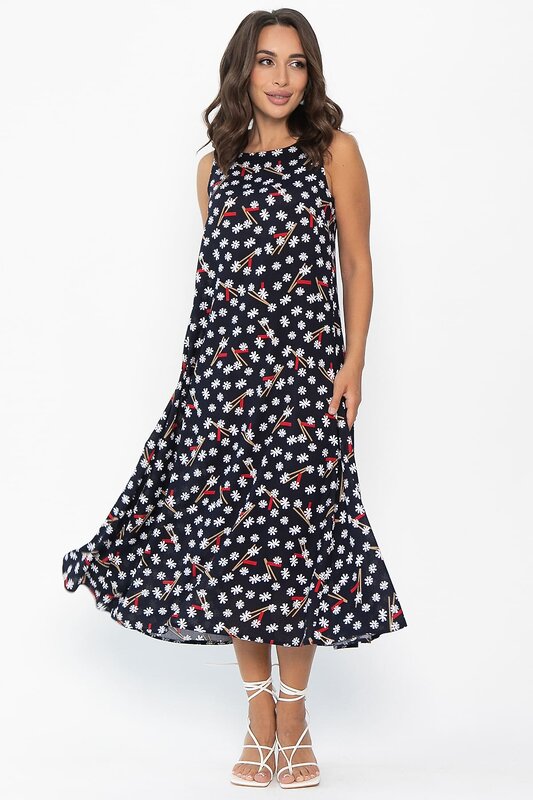 LT Collection Сарафан 546439 П13995-10М темно-синий