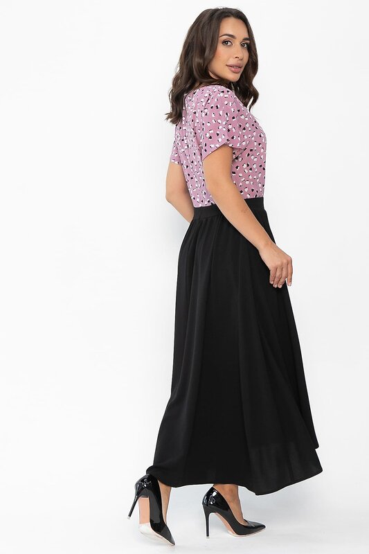 LT Collection Платье 546440 П13997-16М черный/сиреневый