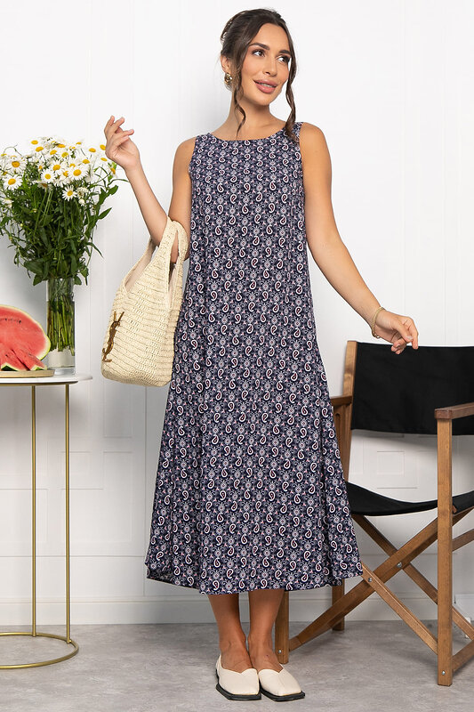 LT Collection Сарафан 546441 П13994-10М темно-синий