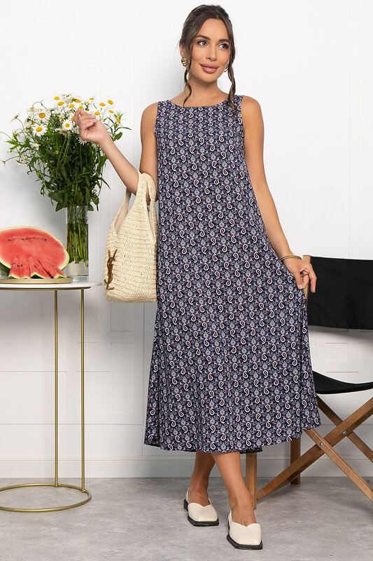 LT Collection Сарафан 546441 П13994-10М темно-синий