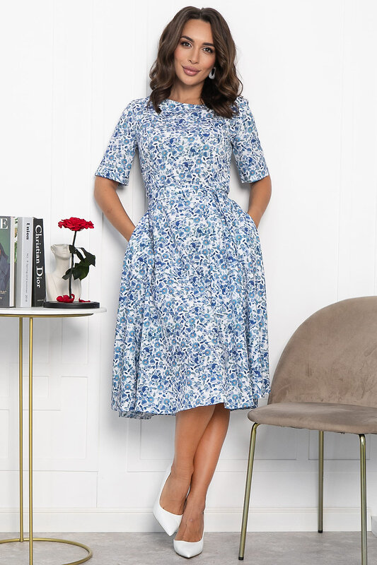 LT Collection Платье 546442 П13998-16М голубой
