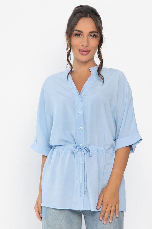 LT Collection Блуза 546443 Б13981-30М голубой