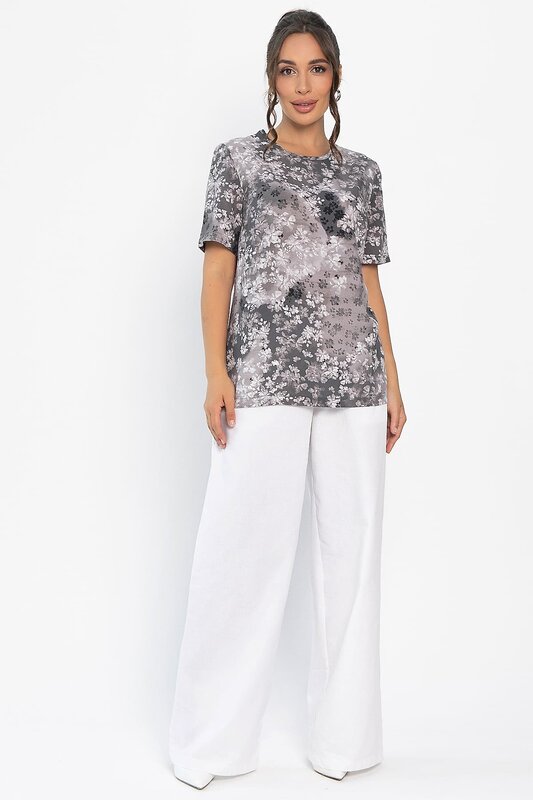 LT Collection Блуза 546448 Б14005-25М серый