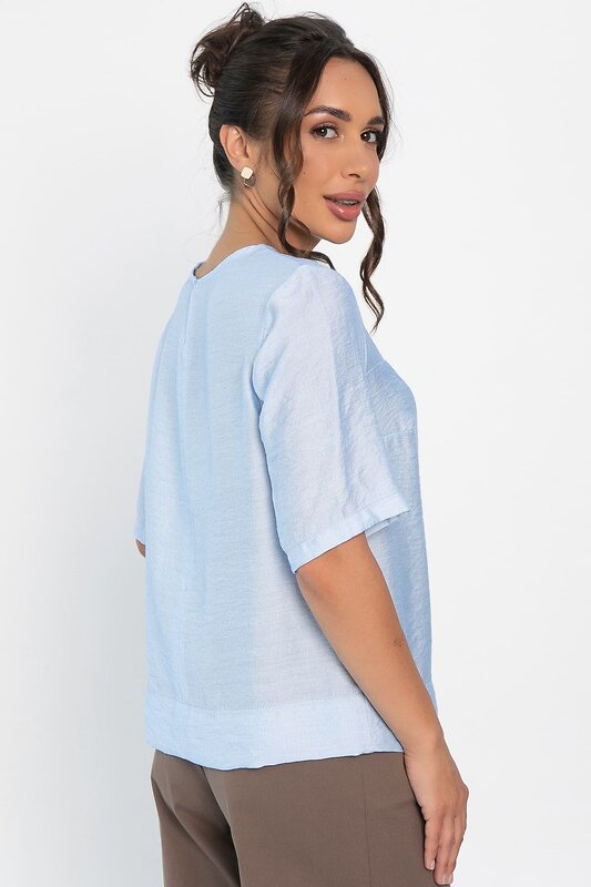 LT Collection Блуза 546449 Б14006-25М голубой