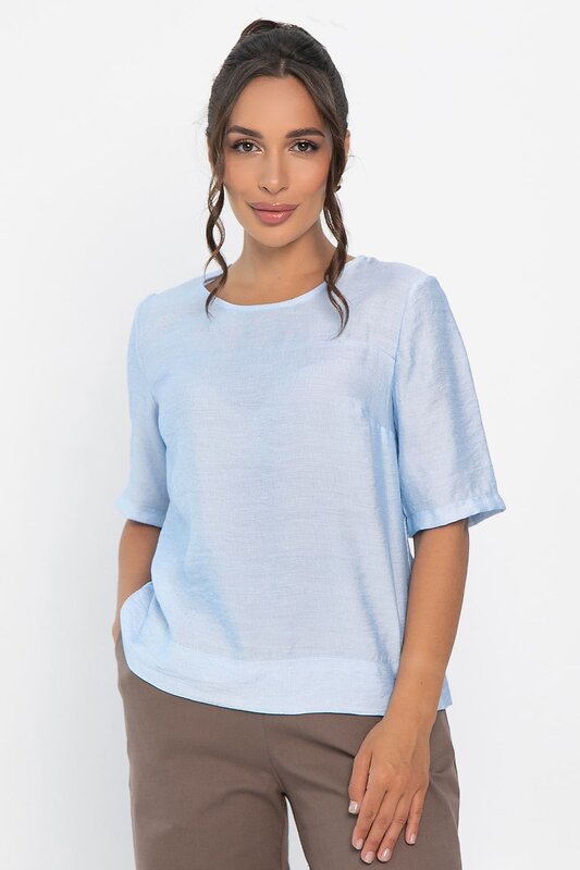 LT Collection Блуза 546449 Б14006-25М голубой