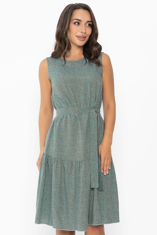LT Collection Платье 546454 П14011-12М коричневый/голубой