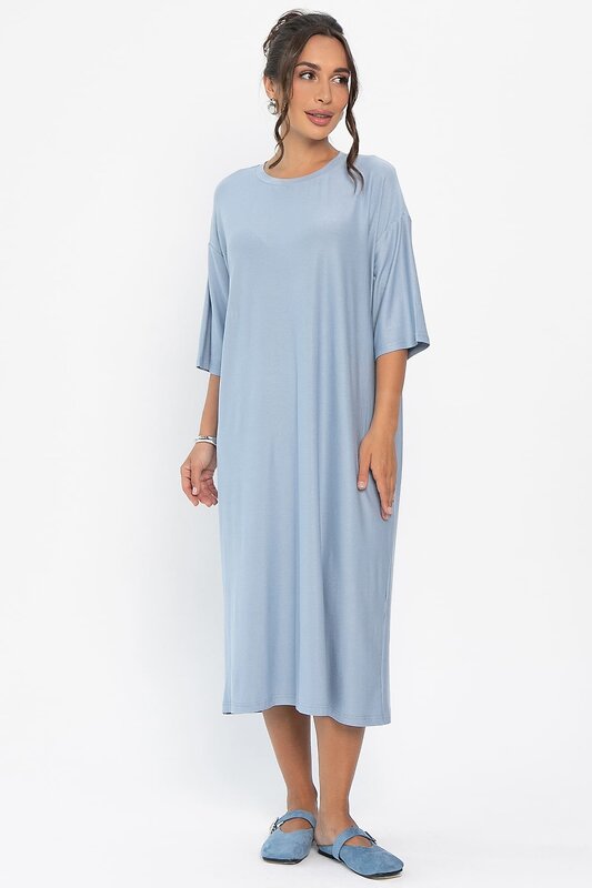 LT Collection Платье 546458 П14026-25М голубой