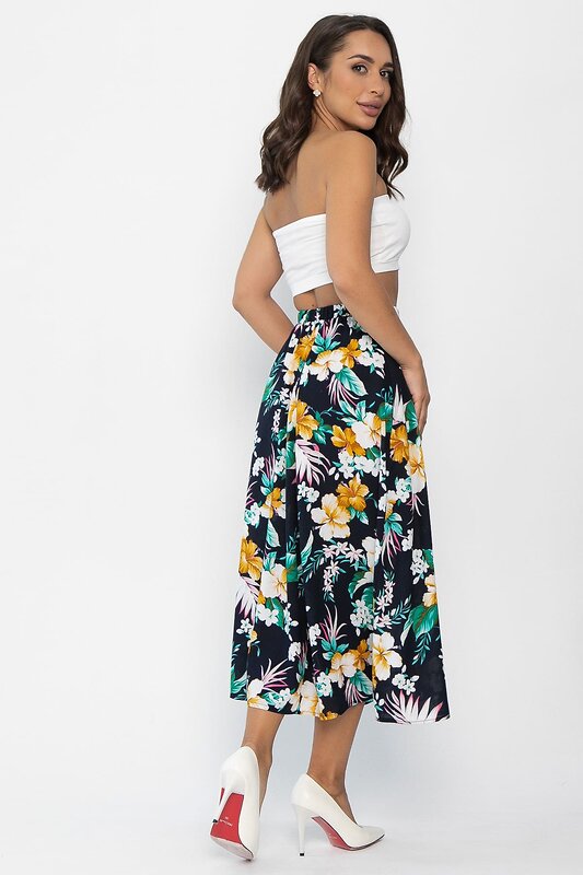 LT Collection Юбка 546459 Ю14022-10М темно-синий/мультиколор