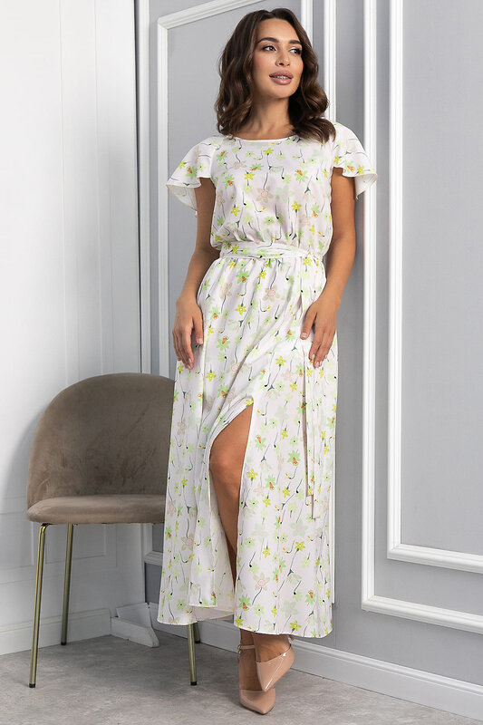 LT Collection Платье 546460 П14025-16М молочный