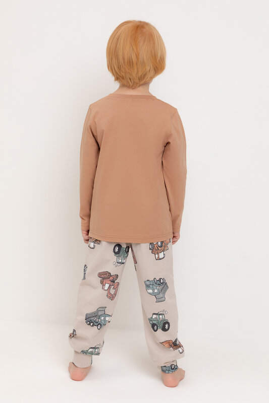 CROCKID Пижама 547466 К 1606 пралине, тракторы