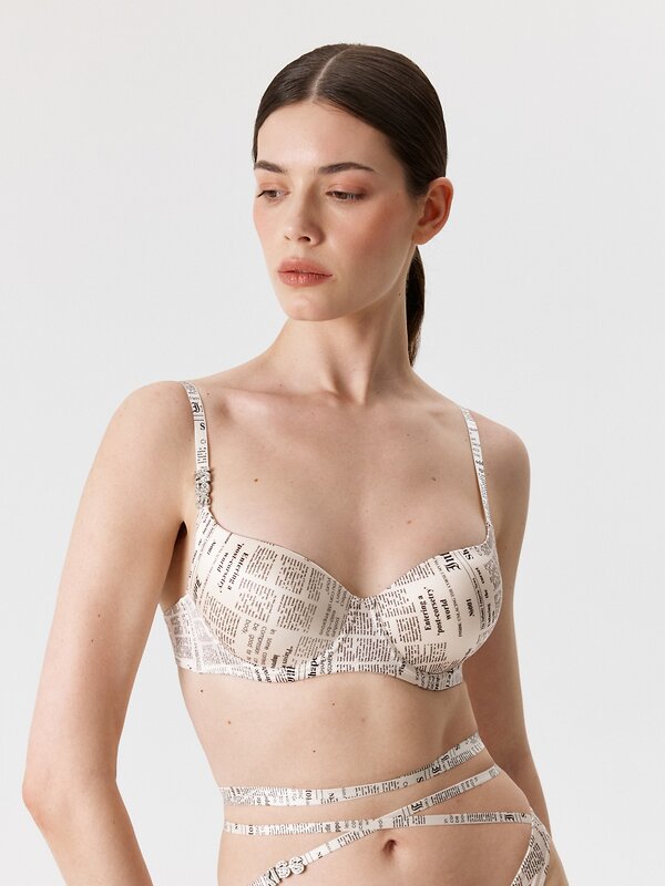 Infinity Lingerie Бюстгальтер 547608 31204111417 черный принт