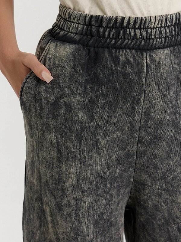 MARK FORMELLE Брюки 548003 182283 ACID WASH черный