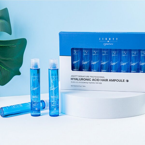 Jigott Ампульный филлер для волос с гиалуроновой кислотой / Signature Professional Hyaluronic Acid Hair Ampoule, 10 шт. x 13 мл 548116 23888