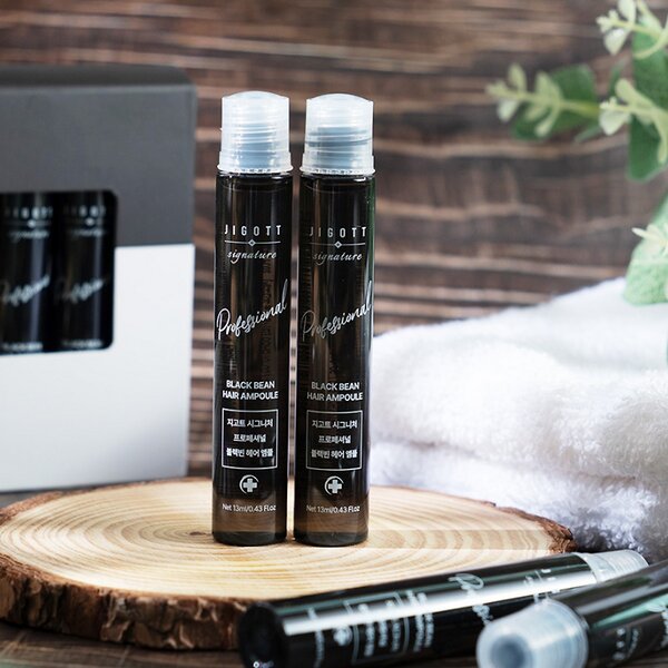 Jigott Ампульный филлер для волос с экстрактом черной фасоли / Signature Professional Black Bean Hair Ampoule, 10 шт. x 13 мл 548118 23891