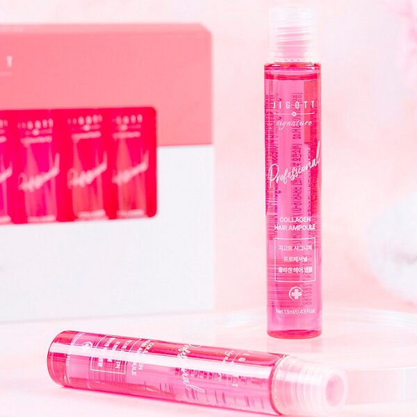Jigott Ампульный филлер для волос с коллагеном / Signature Professional Collagen Hair Ampoule, 10 шт. x 13 мл 548119 23887