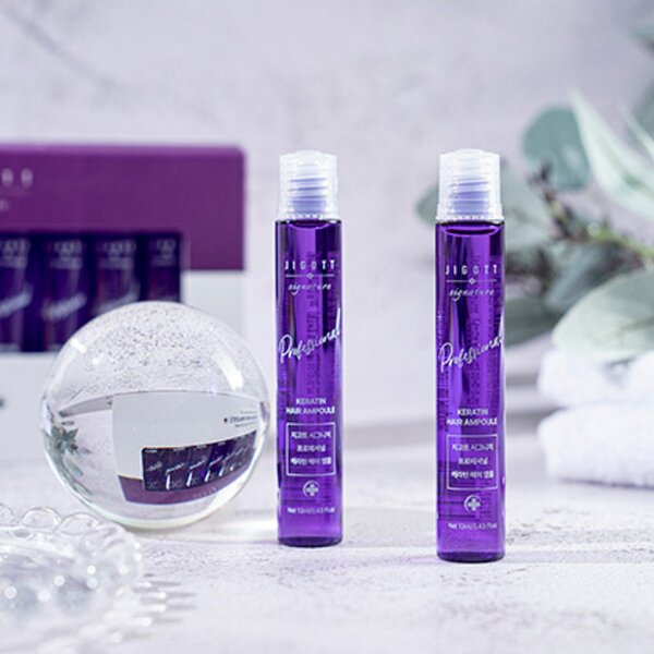 Jigott Ампульный филлер для волос с кератином / Signature Professional Keratin Hair Ampoule, 10 шт. x 13 мл 548120 23889