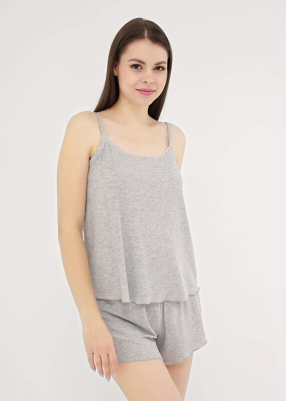CLEVER Пижама 548234 LSET025 меланж серый