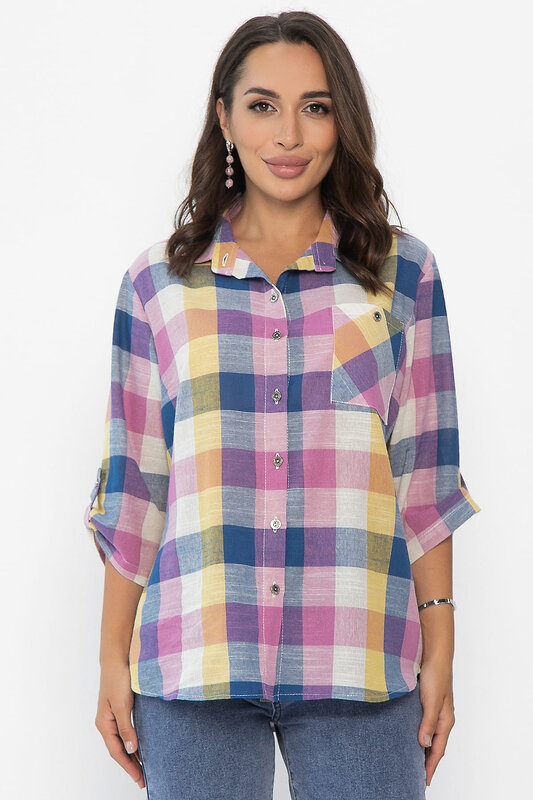 LT Collection Рубашка 548367 Б14037-18М мультиколор