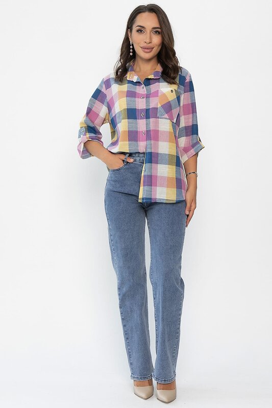 LT Collection Рубашка 548367 Б14037-18М мультиколор