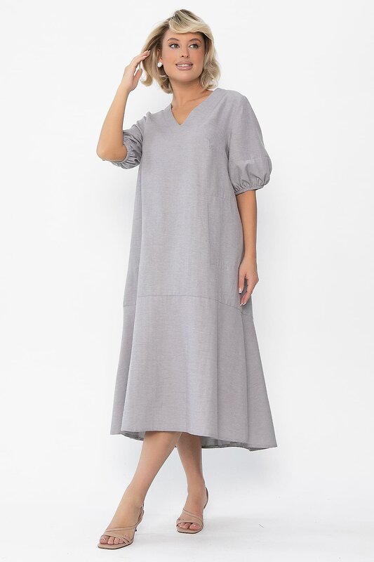 LT Collection Платье 548368 П14044-30М серый