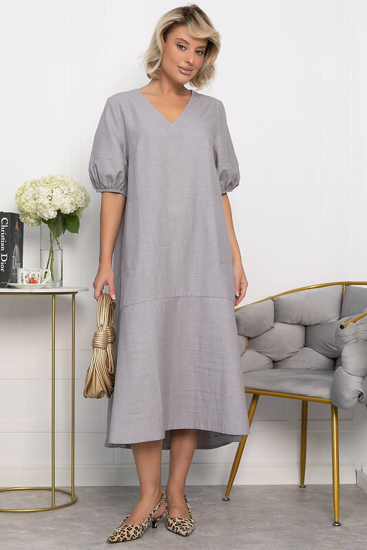 LT Collection Платье 548368 П14044-30М серый