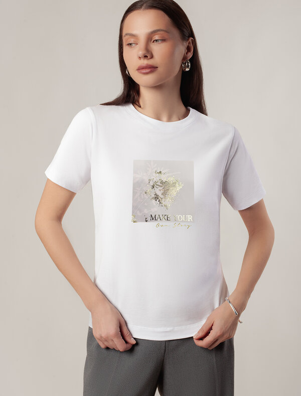VILATTE Футболка 548392 D49.110 белый_own story