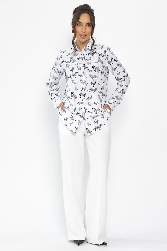 LT Collection Рубашка 548556 Б13843-16М белый