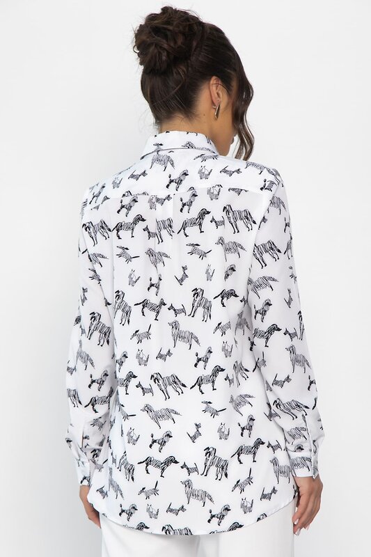 LT Collection Рубашка 548556 Б13843-16М белый