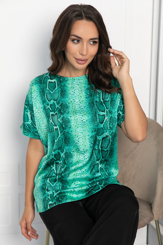 LT Collection Блуза 548558 Б14032-16М зеленый