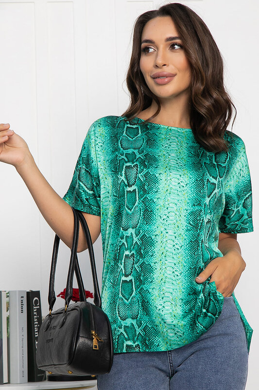 LT Collection Блуза 548558 Б14032-16М зеленый