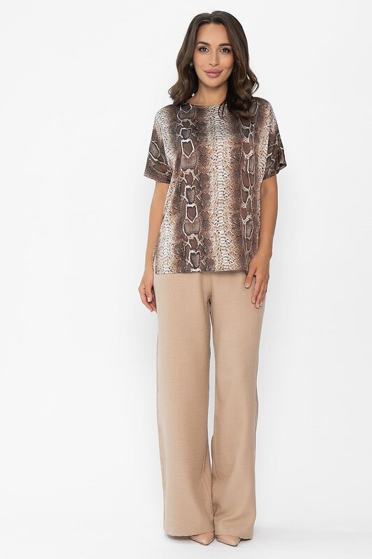 LT Collection Блуза 548560 Б14031-16М коричневый