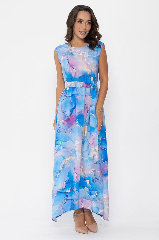 LT Collection Платье 548787 П14070-4М голубой