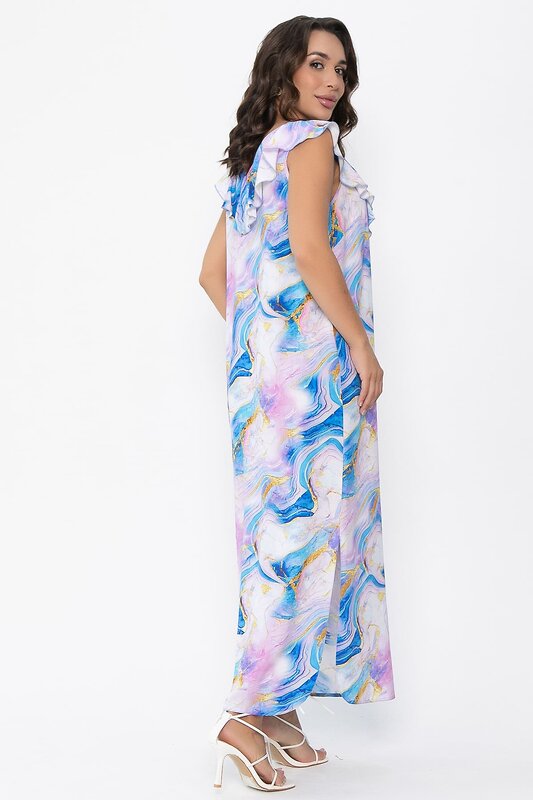 LT Collection Платье 548788 П14073-4М сиренево-синий