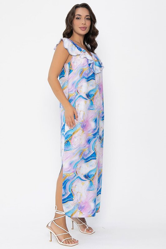LT Collection Платье 548788 П14073-4М сиренево-синий