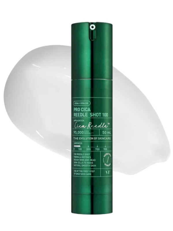 VT Cosmetics Бустер-сыворотка для чувствительной кожи для лица с микроиглами и экстрактом центеллы азиатской / Cica Reedle Shot 100, 50 мл 548805 27950
