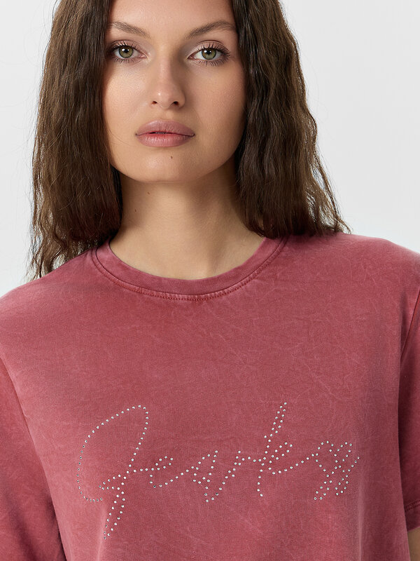 MARK FORMELLE Джемпер 549090 112512 терракотовый acid wash +печать
