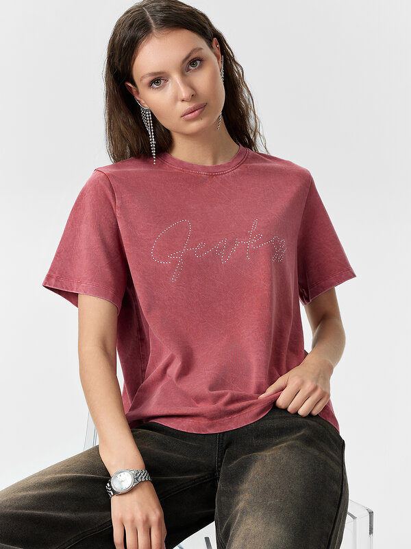 MARK FORMELLE Джемпер 549090 112512 терракотовый acid wash +печать